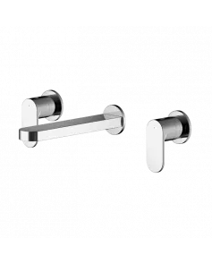 APS8160 Wall Mounted 3 Tap Hole Basin Mixer Chrome