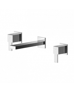 APS8189 Wall Mounted 3 Tap Hole Basin Mixer Chrome