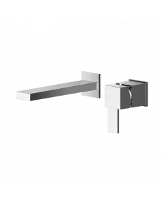 APS8197 Wall Mounted 2 Tap Hole Basin Mixer Chrome