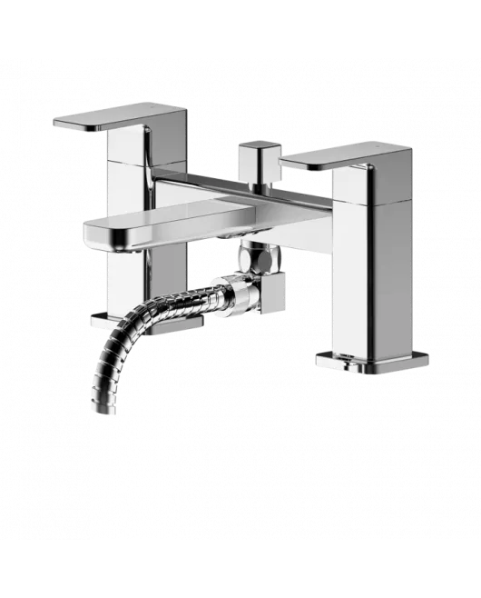 APS8211 Deck Mounted Bath Shower Mixer With Kit Chrome