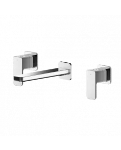 APS8219 Wall Mounted 3 Tap Hole Basin Mixer Chrome