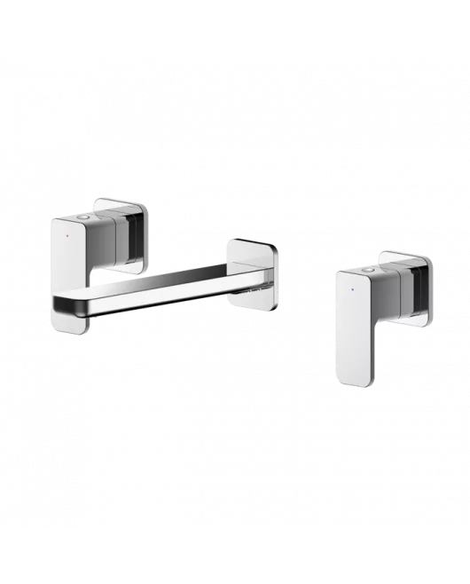 APS8219 Wall Mounted 3 Tap Hole Basin Mixer Chrome