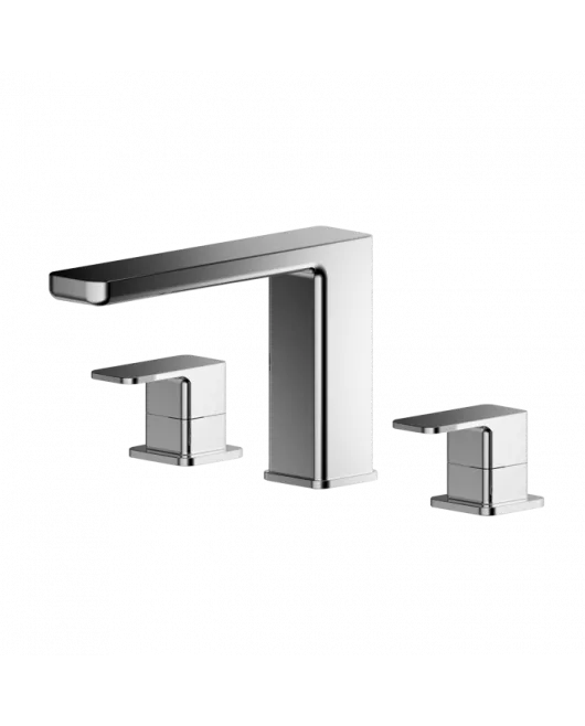 APS8222 Deck Mounted 3 Tap Hole Bath Filler Chrome