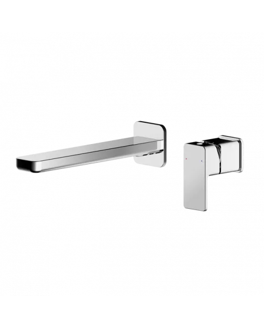 APS8227 Wall Mounted 2 Tap Hole Basin Mixer Chrome