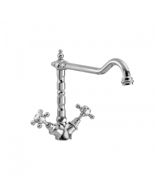 APS8290 French Classic Mono Sink Mixer Chrome