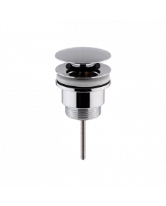 APS8374 Universal Push Button Basin Waste Slotted & Un-Slotted Chrome