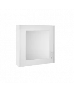 APS8401 600mm Mirror Cabinet White Ash Woodgrain
