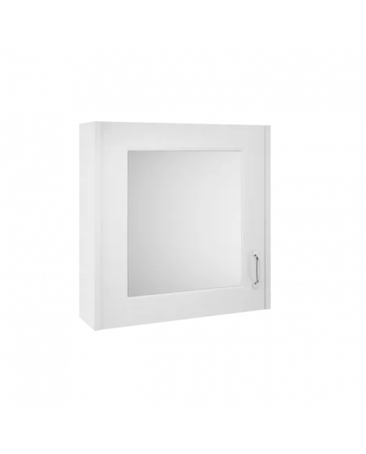 APS8401 600mm Mirror Cabinet White Ash Woodgrain