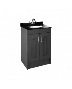 APS8429 600 2-Door F/S Unit with Marble Top 1TH Royal Grey/Black