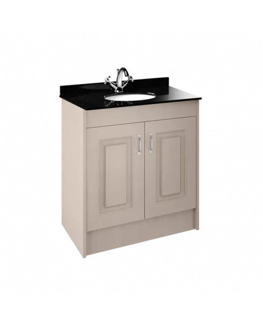 APS8434 800 2-Door F/S Unit with Marble Top 1TH Stone Grey/Black