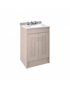 APS8449 600 2-Door F/S Unit with Marble Top 3TH Stone Grey/White