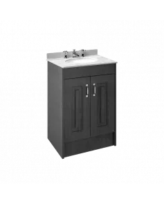 APS8450 600 2-Door F/S Unit with Marble Top 3TH Royal Grey/White