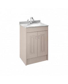 APS8464 600 2-Door F/S Unit with Marble Top 1TH Stone Grey/Grey