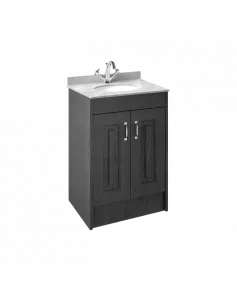 APS8465 600 2-Door F/S Unit with Marble Top 1TH Royal Grey/Grey