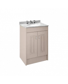 APS8467 600 2-Door F/S Unit with Marble Top 3TH Stone Grey/Grey