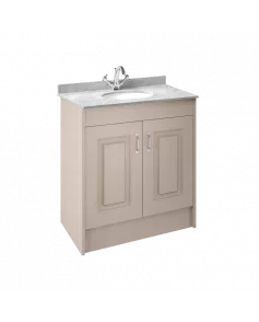 APS8470 800 2-Door F/S Unit with Marble Top 1TH Stone Grey/Grey