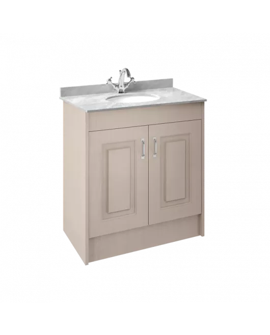 APS8470 800 2-Door F/S Unit with Marble Top 1TH Stone Grey/Grey
