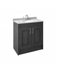 APS8471 800 2-Door F/S Unit with Marble Top 1TH Royal Grey/Grey