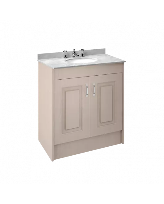 APS8473 800 2-Door F/S Unit with Marble Top 3TH Stone Grey/Grey
