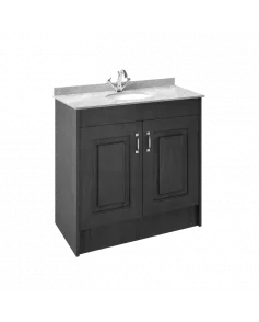 APS8477 1000 2-Door F/S Unit with Marble Top 1TH Royal Grey/Grey
