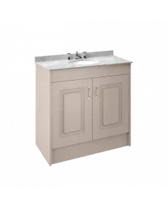 APS8479 1000 2-Door F/S Unit with Marble Top 3TH Stone Grey/Grey