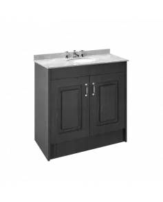 APS8480 1000 2-Door F/S Unit with Marble Top 3TH Royal Grey/Grey