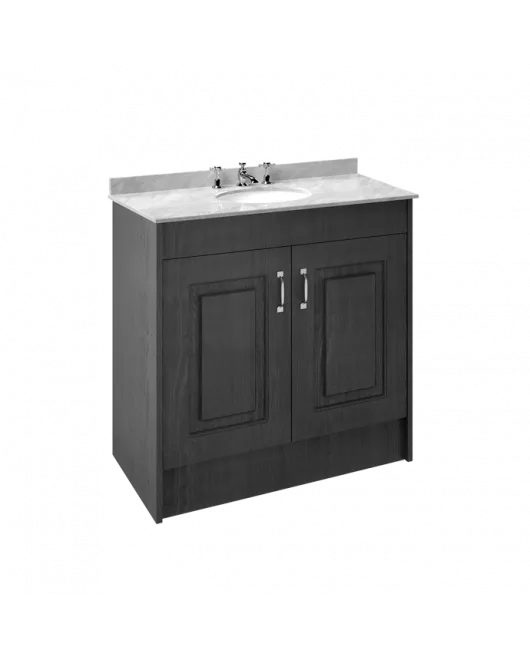 APS8480 1000 2-Door F/S Unit with Marble Top 3TH Royal Grey/Grey