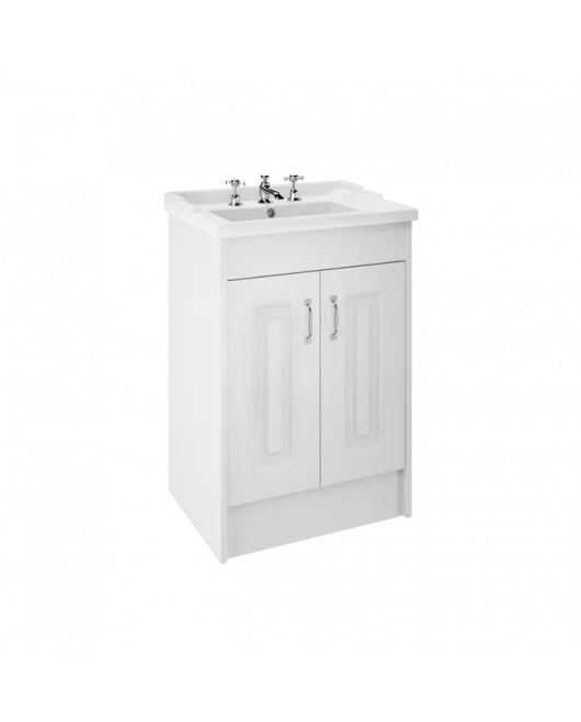 APS8481 600 2-Door F/S Unit with Basin 3TH White Ash/White