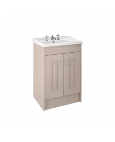 APS8482 600 2-Door F/S Unit with Basin 3TH Stone Grey/White