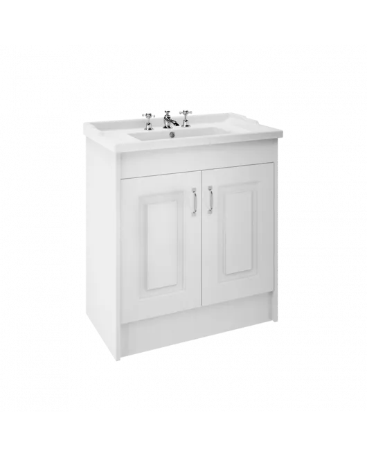 APS8484 800 2-Door F/S Unit with Basin 3TH White Ash/White