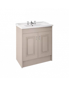 APS8485 800 2-Door F/S Unit with Basin 3TH Stone Grey/White