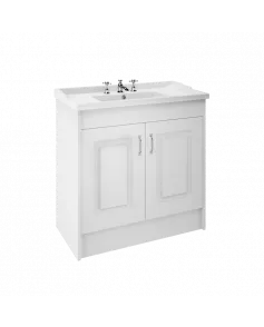 APS8487 1000 2-Door F/S Unit with Basin 3TH White Ash/White