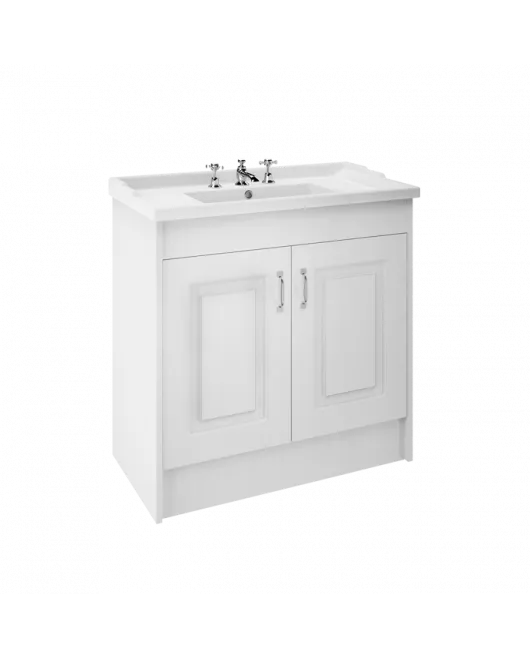 APS8487 1000 2-Door F/S Unit with Basin 3TH White Ash/White