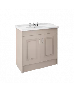APS8488 1000 2-Door F/S Unit with Basin 3TH Stone Grey/White