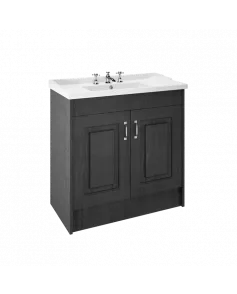 APS8489 1000 2-Door F/S Unit with Basin 3TH Royal Grey/White