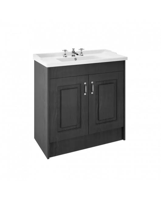 APS8489 1000 2-Door F/S Unit with Basin 3TH Royal Grey/White