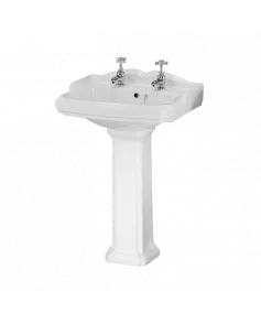 APS8520 Legend 580mm 2 TH Basin & Pedestal White
