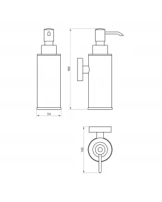 APS8643 Delta Soap Dispenser Chrome
