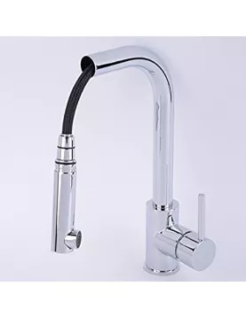 APS8657 Pull Out Spray Kitchen Mixer Tap Chrome