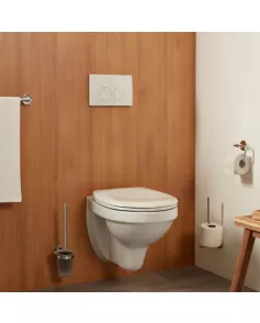 APS8840 Haceka Kosmos Toilet Roll Holder without Cover Chrome Chrome