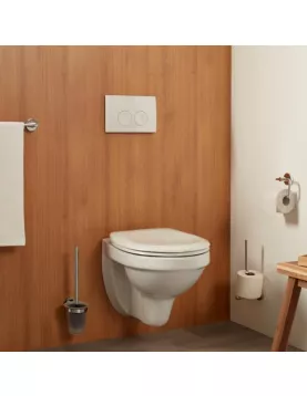 APS8840 Haceka Kosmos Toilet Roll Holder without Cover Chrome Chrome