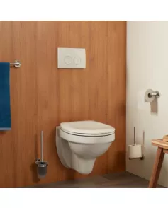 APS8841 Haceka Kosmos Toilet Roll Holder Right-angled Chrome Chrome