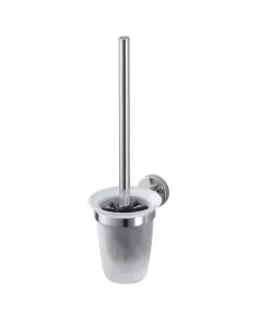 APS8842 Haceka Kosmos Toilet Brush Set Glass Chrome Chrome