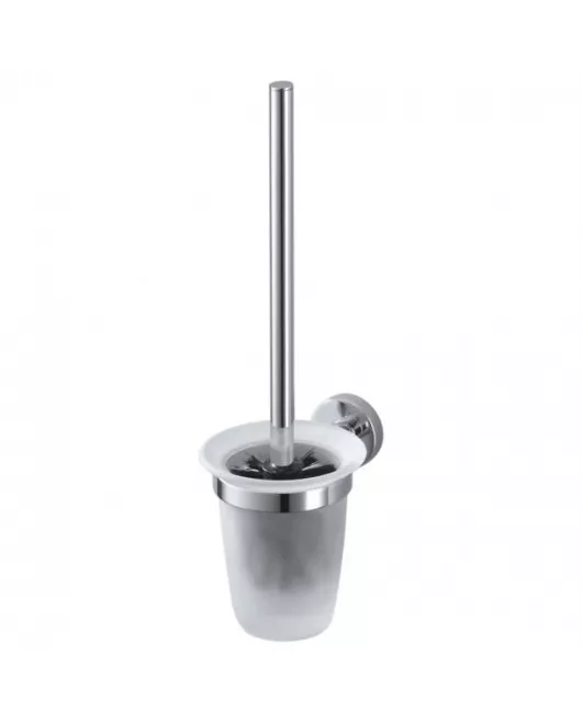 APS8842 Haceka Kosmos Toilet Brush Set Glass Chrome Chrome