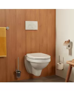 APS8842 Haceka Kosmos Toilet Brush Set Glass Chrome Chrome