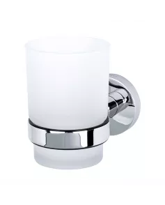 APS8848 Haceka Kosmos Cup Holder Single Glass Chrome Chrome