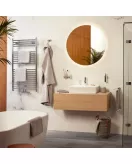 APS8851 Haceka Kosmos Towel Rail Double Swing Chrome 46cm Chrome
