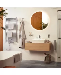 APS8851 Haceka Kosmos Towel Rail Double Swing Chrome 46cm Chrome