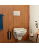 APS8863 Haceka Kosmos Toilet Roll Holder without Cover Brushed Chrome