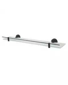 APS8911 Haceka Kosmos Shelf Glass Matt Black 60cm Matt Black